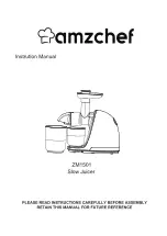 Preview for 1 page of amzchef ZM1501 Instruction Manual