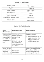 Preview for 18 page of amzchef ZM1507 Instruction Manual