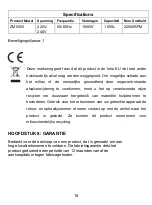 Предварительный просмотр 20 страницы amzchef ZM5003 User Manual