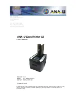 Ana-U EasyPrinter S3 User Manual preview