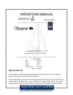 Preview for 1 page of Anacortes Yacht Charters Surprise Operation Manual