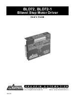 Anaheim Automation Bilevel Step Motor Driver BLD72 User Manual предпросмотр