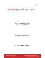 Предварительный просмотр 16 страницы Anaheim Scientific M150 User Manual