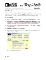 Предварительный просмотр 2 страницы Analog Devices AD5282 User Manual