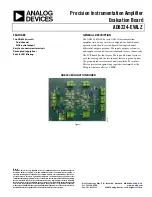 Analog Devices AD8224-EVALZ Instruction Manual предпросмотр