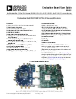 Preview for 1 page of Analog Devices AD9272 User Manual