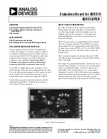 Analog Devices AD9510 User Manual preview