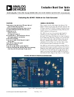 Analog Devices AD9551 User Manual предпросмотр