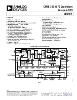 Analog Devices AD9854 User Manual preview