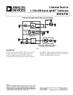 Preview for 1 page of Analog Devices AD9953YSVZ Instruction Manual