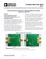 Preview for 1 page of Analog Devices ADA4830-1BCP-EBZ User Manual