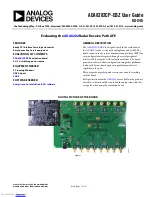 Preview for 1 page of Analog Devices ADA8282CP-EBZ User Manual