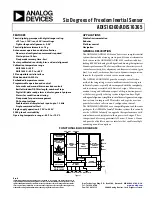 Analog Devices ADIS16360 Manual preview