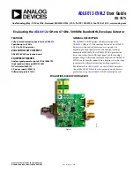 Analog Devices ADL6012-EVALZ User Manual preview