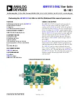 Analog Devices ADMV1013-EVALZ User Manual preview