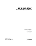 Предварительный просмотр 1 страницы Analog Devices ADSP-21369 EZ-KIT Lite Manual