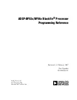 Analog Devices ADSP-BF53x Blackfin Reference предпросмотр