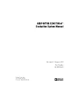 Analog Devices ADSP-BF706 EZ-KIT Mini Manual preview