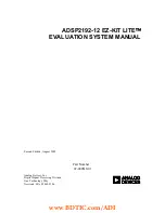 Analog Devices ADSP2192-12 EZ-KIT LITE Manual preview