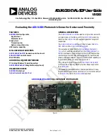 Preview for 1 page of Analog Devices ADUX1020-EVAL-SDP User Manual