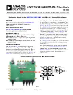 Предварительный просмотр 1 страницы Analog Devices ADV3221-EVALZ User Manual