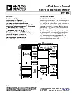 Preview for 1 page of Analog Devices dBCool ADT7476 Manual