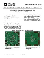 Предварительный просмотр 1 страницы Analog Devices EB-O16CP-3Z User Manual