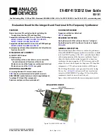 Analog Devices EV-ADF411XSD1Z User Manual preview