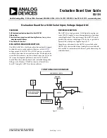 Предварительный просмотр 1 страницы Analog Devices EVAL-AD5781 User Manual