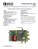 Предварительный просмотр 1 страницы Analog Devices EVAL-ADF4151EB1Z User Manual