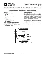 Analog Devices EVAL-ADF4156EBZ1 User Manual preview