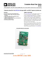 Предварительный просмотр 1 страницы Analog Devices EVAL-ADF4360-8EBZ1 User Manual