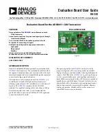 Preview for 1 page of Analog Devices EVAL-ADM3051EBZ User Manual