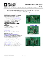 Preview for 1 page of Analog Devices EVAL-RS485FD8EBZ User Manual