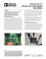 Preview for 1 page of Analog Devices EVAL-SSM2301 Manual