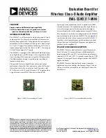 Preview for 1 page of Analog Devices EVAL-SSM2317-MINI Quick Start Manual