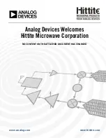 Analog Devices Hittite HMC900LP5E Manual preview