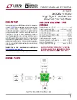 Analog Devices Linear Technology DC2070A Demo Manual предпросмотр