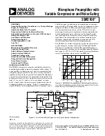 Предварительный просмотр 1 страницы Analog Devices SSM2166 Series User Manual