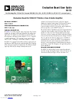 Analog Devices SSM2317-EVALZ User Manual preview