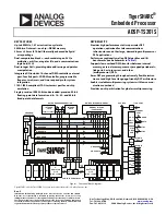 Предварительный просмотр 1 страницы Analog Devices TigerSHARC ADSP-TS201S Specifications