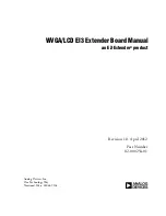 Analog Devices WVGA/LCD EI3 Manual preview