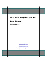 Предварительный просмотр 1 страницы Analog Metric EL34 SE V User Manual