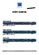 Analog way BROAD SCAN Preliminary User'S Manual предпросмотр