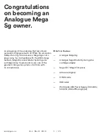 Preview for 3 page of Analogue Mega Sg Reference Manual