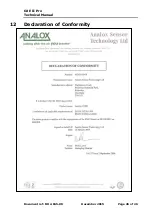 Предварительный просмотр 26 страницы ANALOX 02 EII Pro Technical Manual