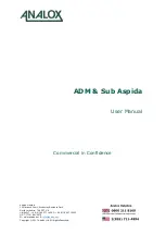 ANALOX ADM Aspida User Manual preview