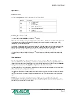 Preview for 9 page of ANALOX aspida User Manual