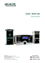 ANALOX Ax60+ Multi-Gas Service Manual preview