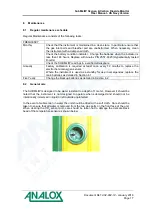 Preview for 19 page of ANALOX SA1 W75 SR 60 N 564 User Manual